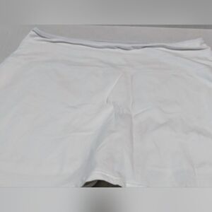 White Skirt Skort With Built In Shorts